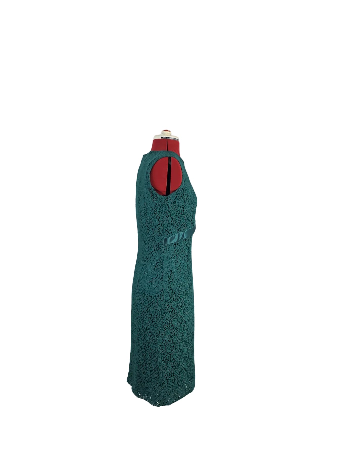 Vintage Style 1960s Emerald Lace Dress GEMAS