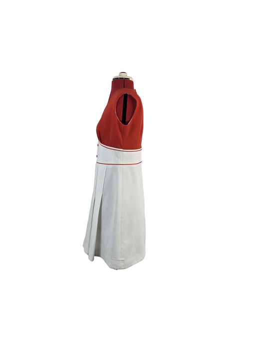 1970s Genuine Vintage Dialen LOFT Mini Dress Red White A-line