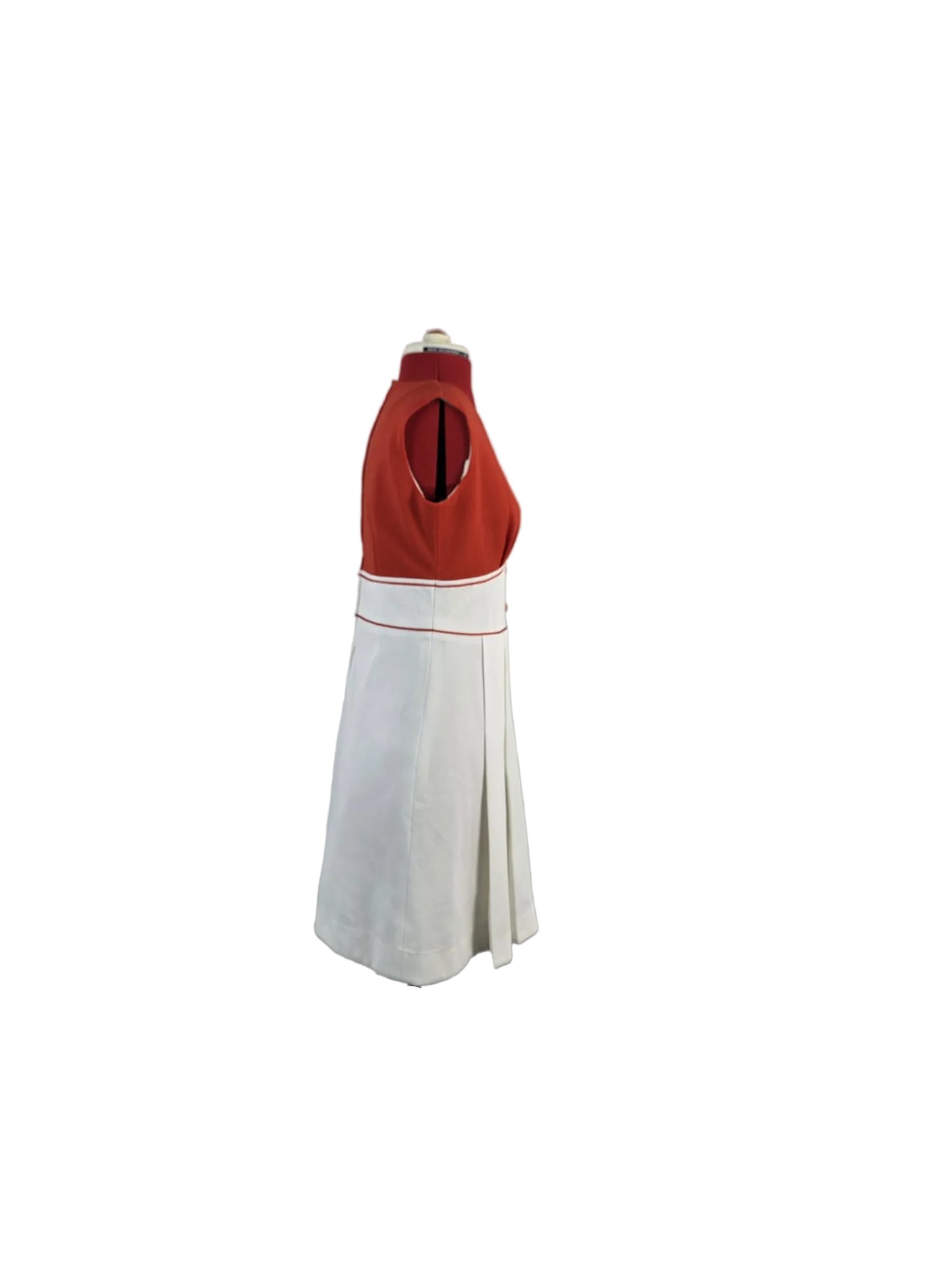 1970s Genuine Vintage Dialen LOFT Mini Dress Red White A-line