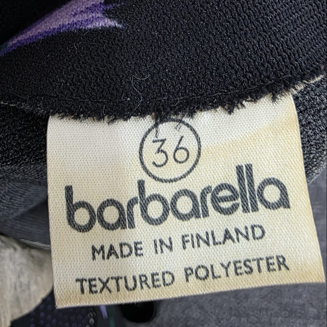 1970s Genuine Vintage Barbarella Finland Dress Floral A-line Nordic