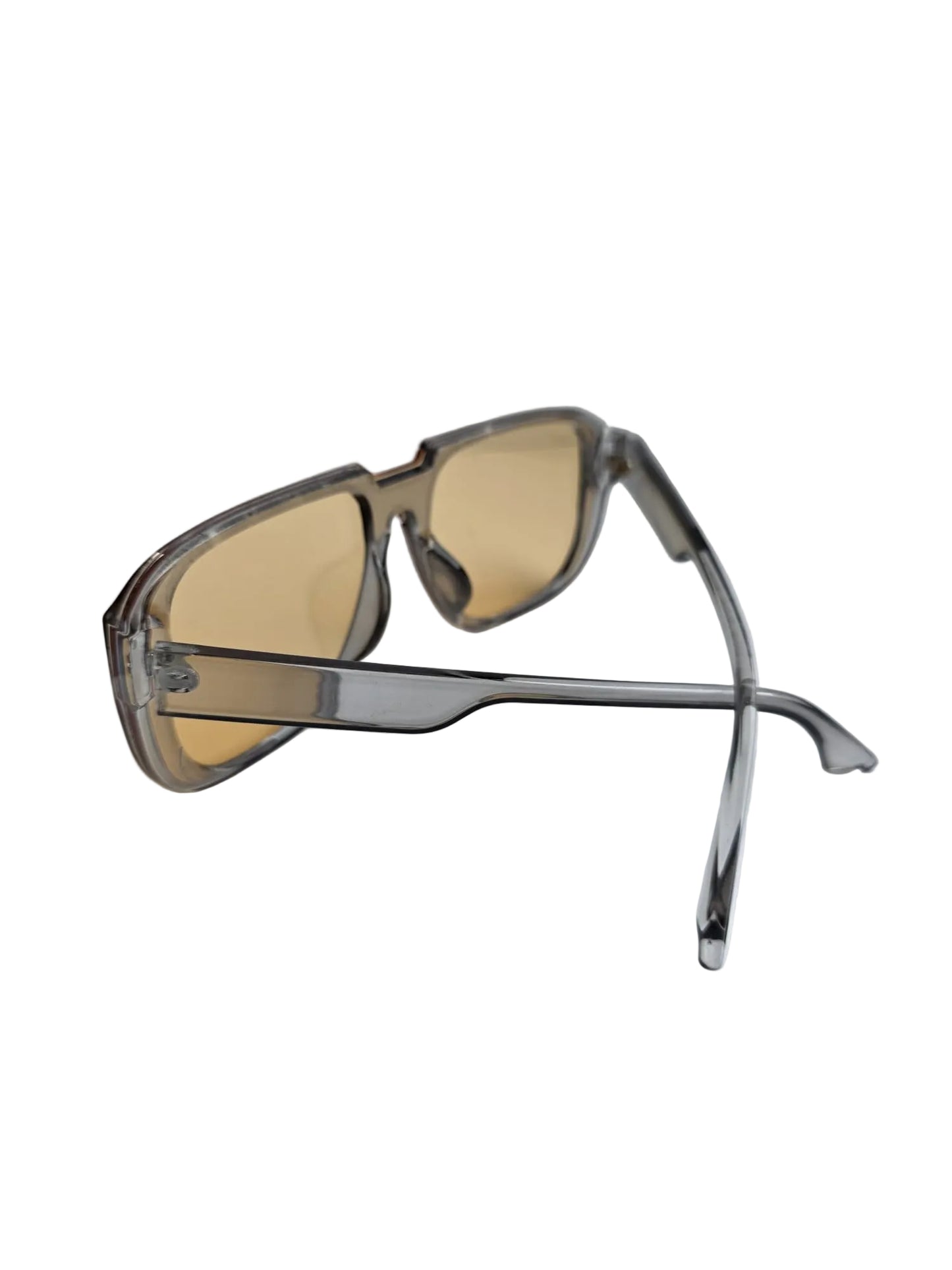 Square Sunglasses – Transparent Smoke Frame
