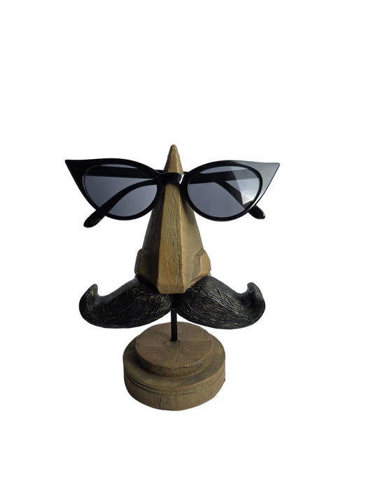 Slim Cat-Eye Sunglasses Black