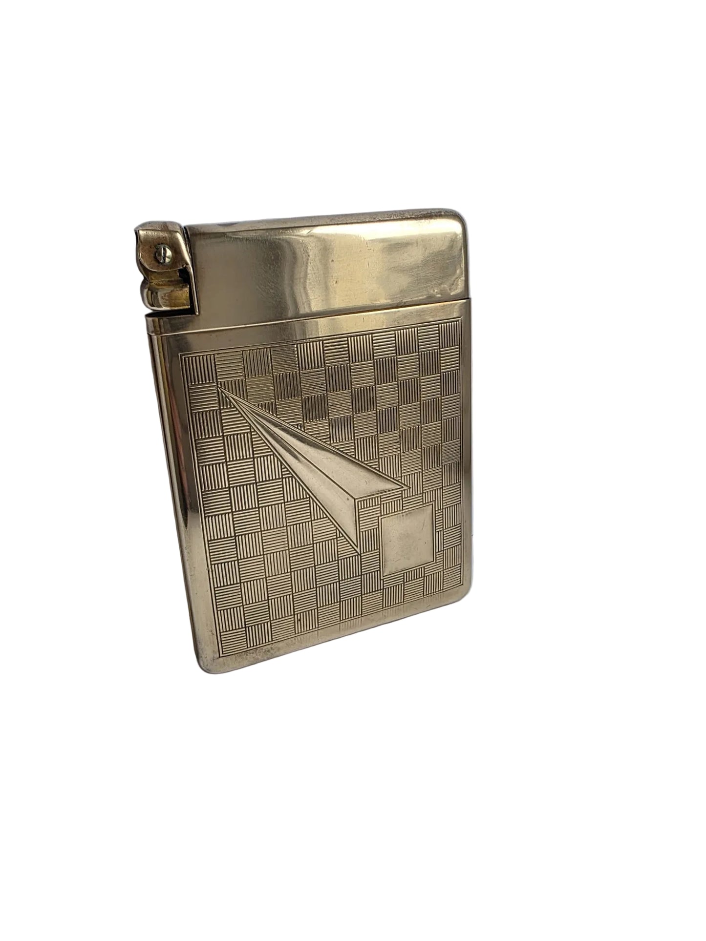Vintage 1941 Royal Case Lite Cigarette Case Lighter Made in USA Gold Tone