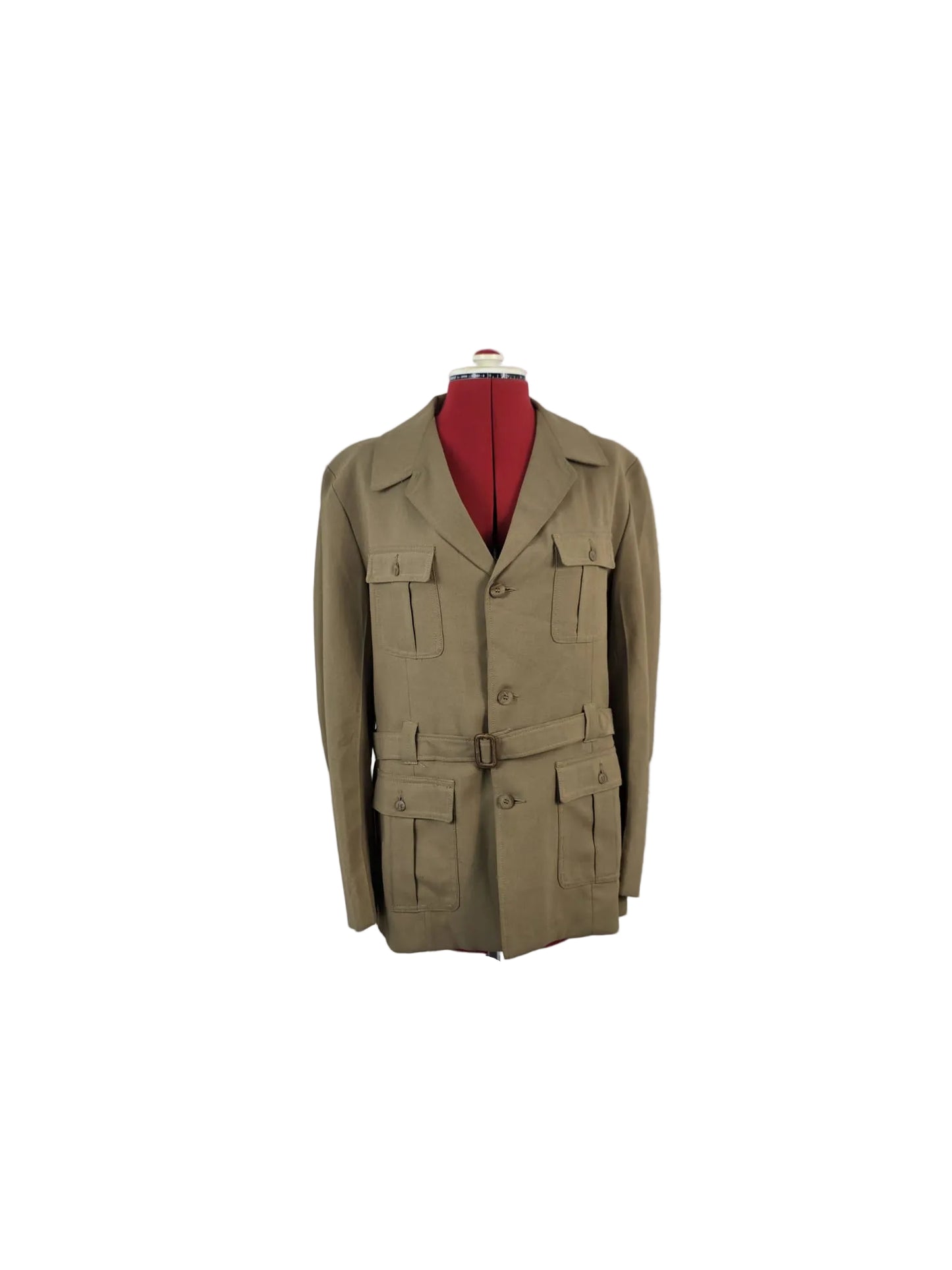 1970s Vintage Owens Own Safari Jacket in Sand Trevira Blend