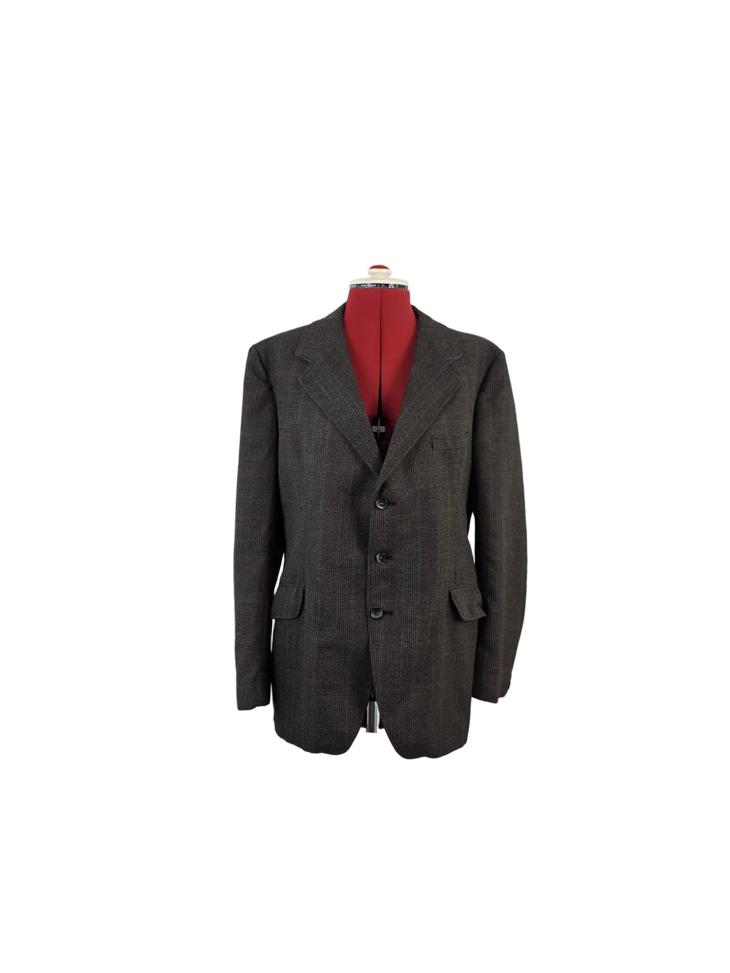 1970s Vintage Brown Glen Check Terylene Blazer