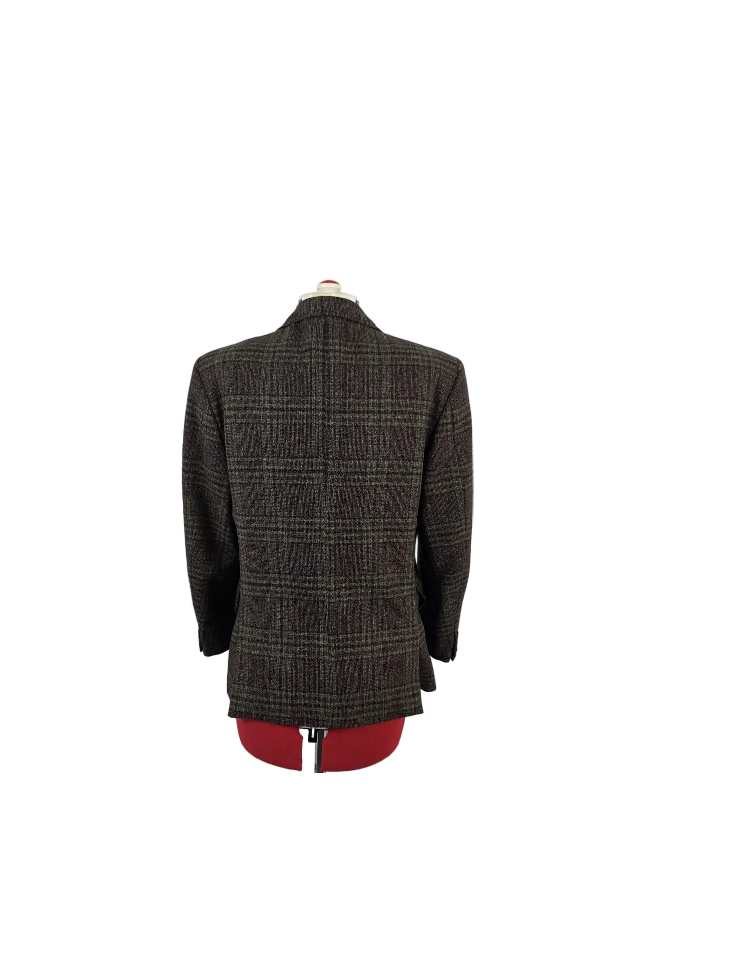 1980s Vintage Alexandre Collection Checked Blazer with Milium Lining
