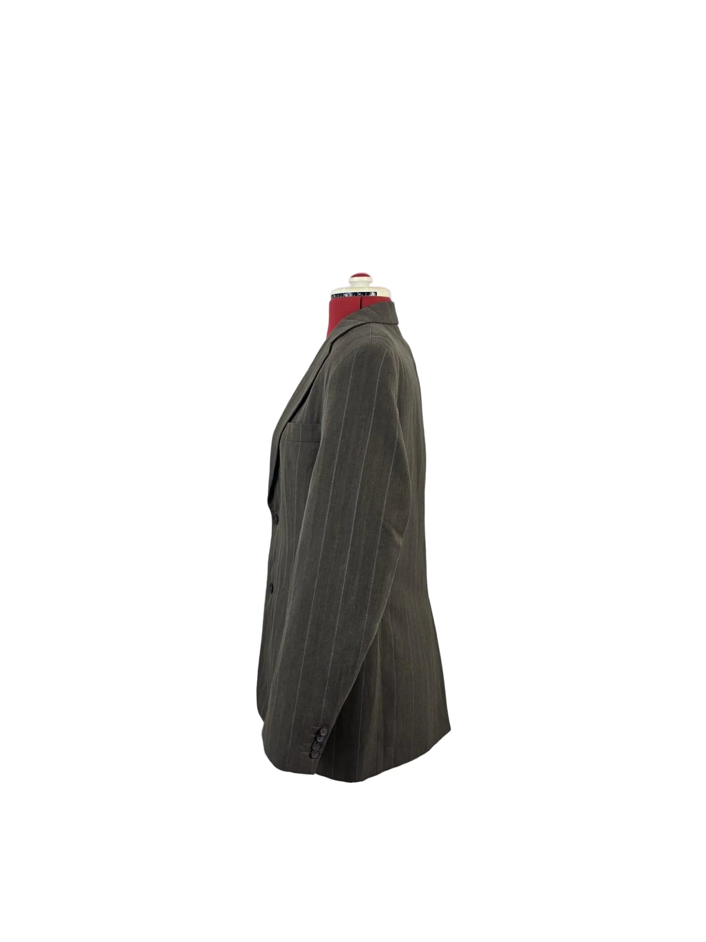Mid to Late 1990s Vintage Topman London Pinstripe Two-Piece Suit Blazer