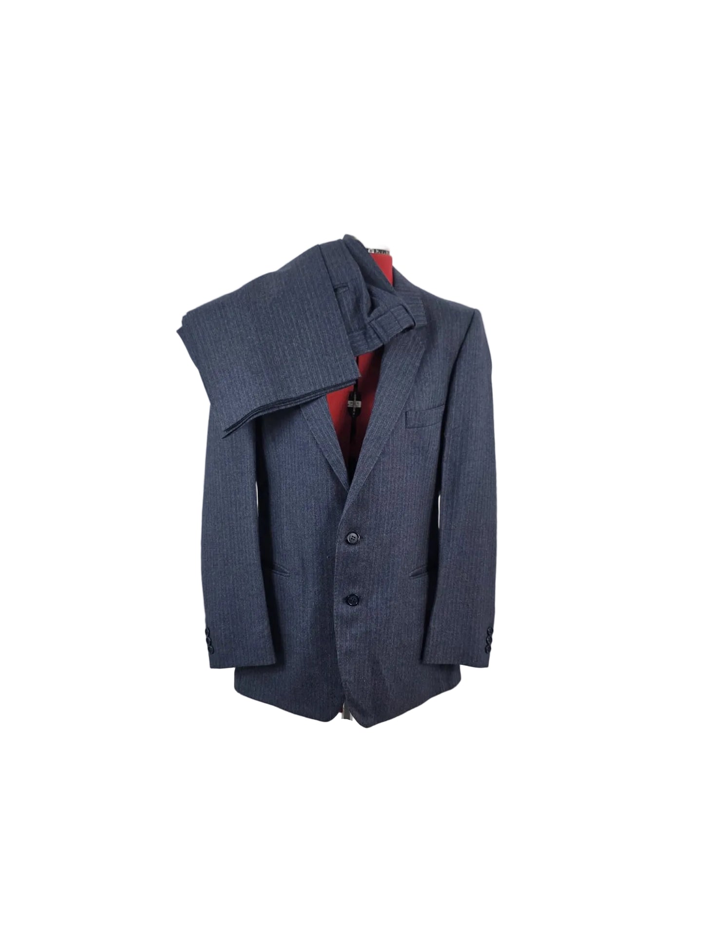 Late 1980s / Early 1990s Vintage John Collier Menswear Pure New Wool Two Piece Suit