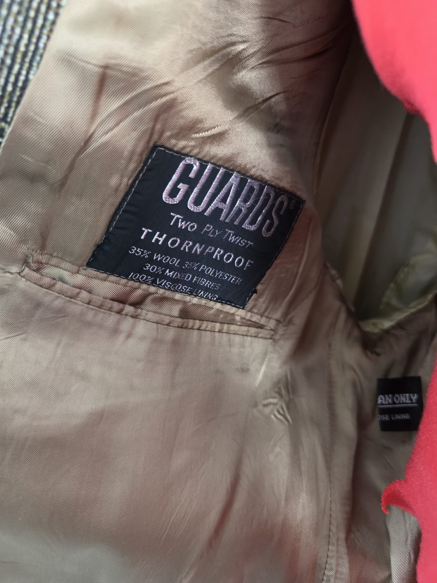 Vintage 1980s–1990s Guards Thornproof Two Piece Suit