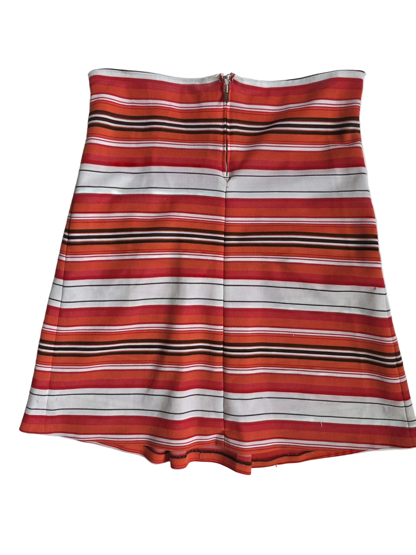1970s Mod Stripe High Waist Skirt