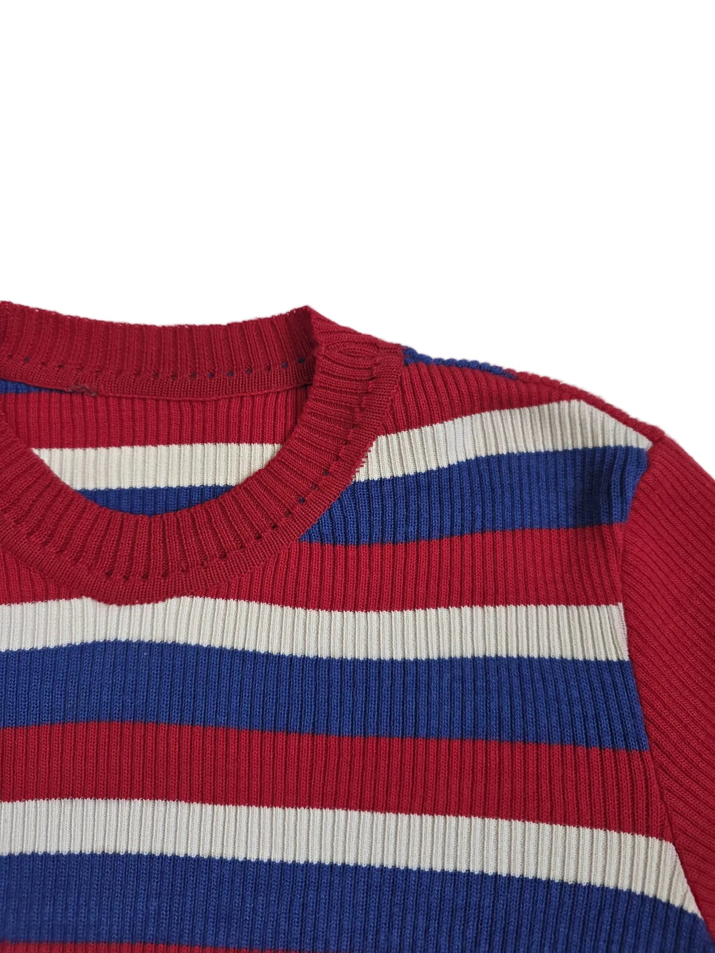 1970s Anilana Włocławek Striped Knit Top
