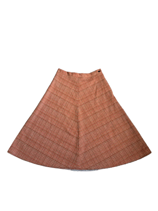 1970s Vintage Textured A-Line Skirt, Made in Britain