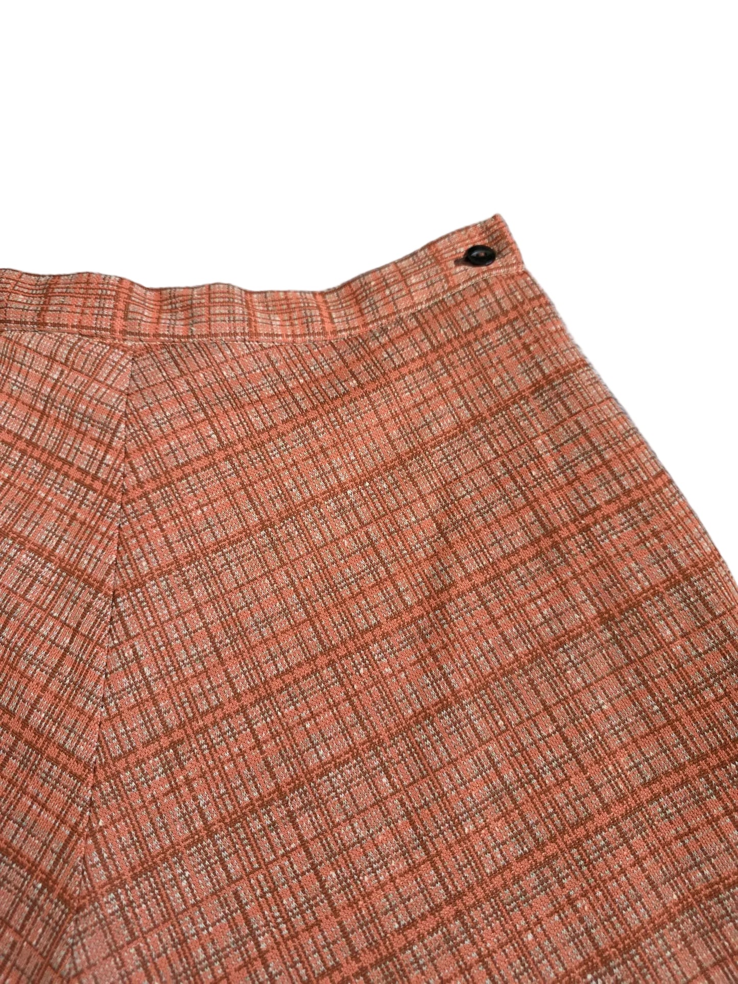 1970s Vintage Textured A-Line Skirt, Made in Britain