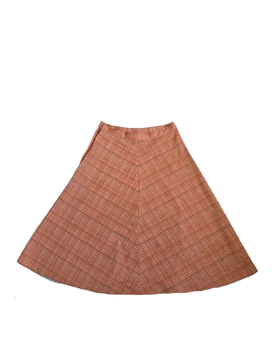 1970s Vintage Textured A-Line Skirt, Made in Britain