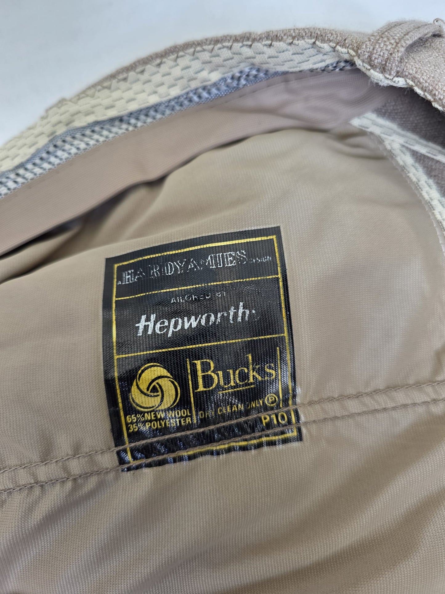 1970s Vintage Hardy Amies for Hepworths Wool Blend Flared Trousers