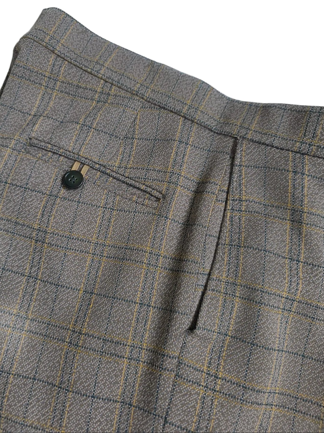 1980s Grey Check Tailored Trousers