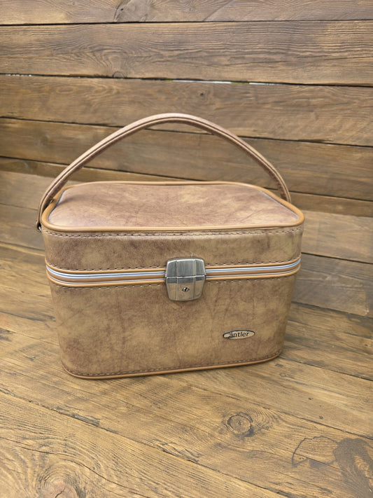 The Antler Tan Vodka Case, Blue Insert  - The Founder's Collection