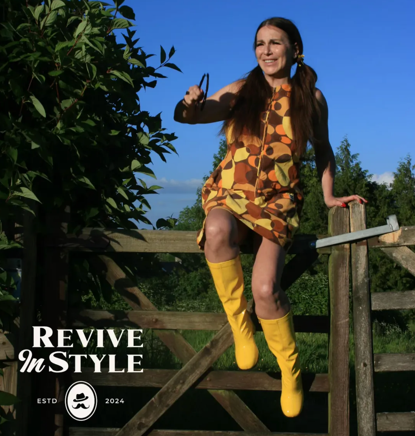 Vintage-inspired Lucy & Yak Organic Cotton Zip Dress