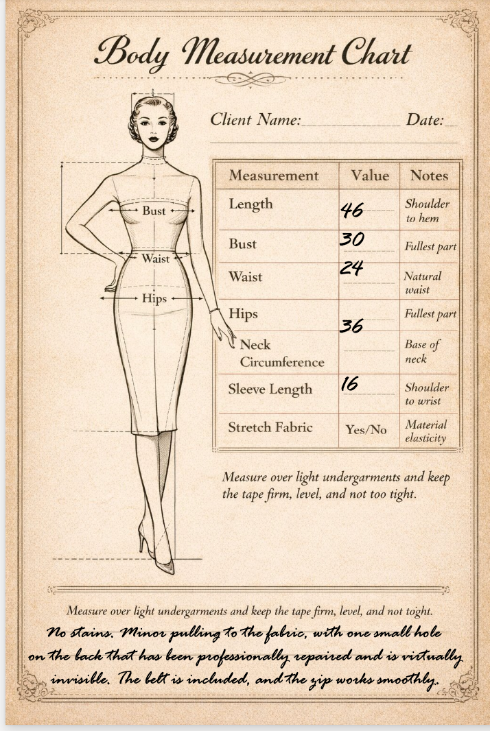 True 1970s Vintage Pure Wool Dress
