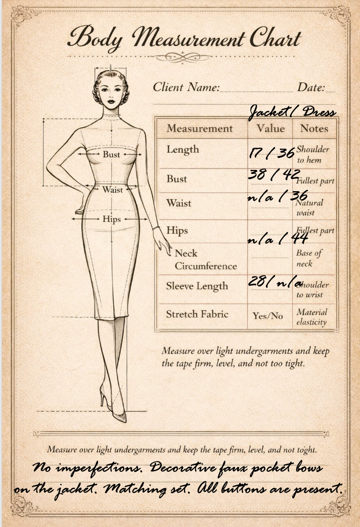 Vintage - inspired 1960s Jacquard Two-Piece Savida Set
