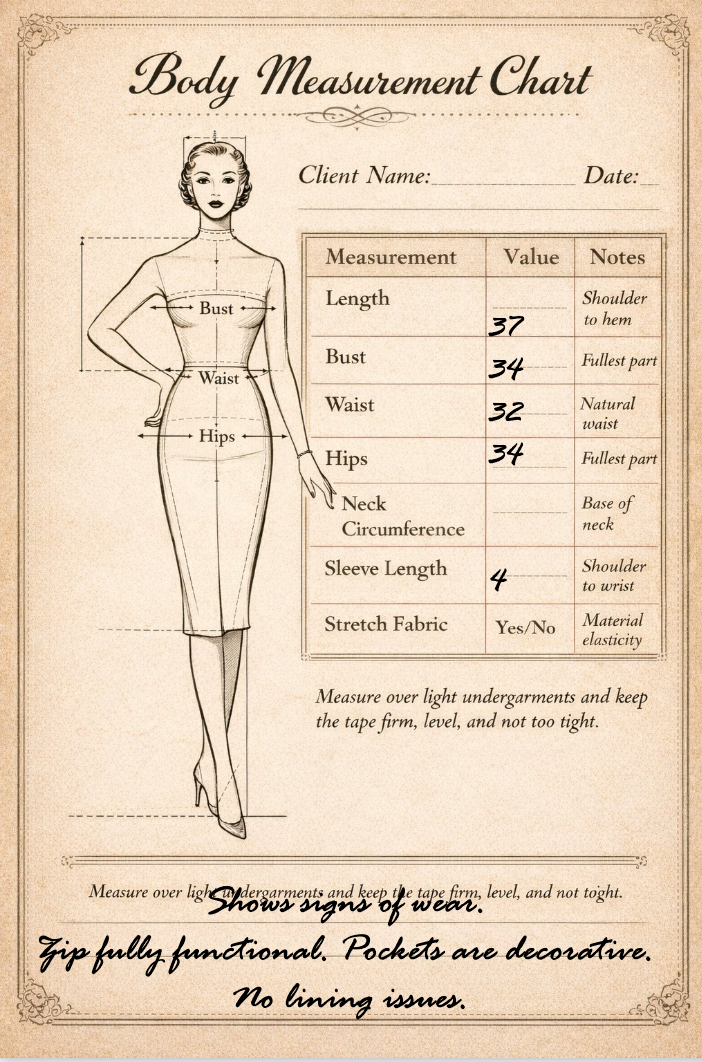 Vintage 1960s Mustard Yellow Zip-Front Dress