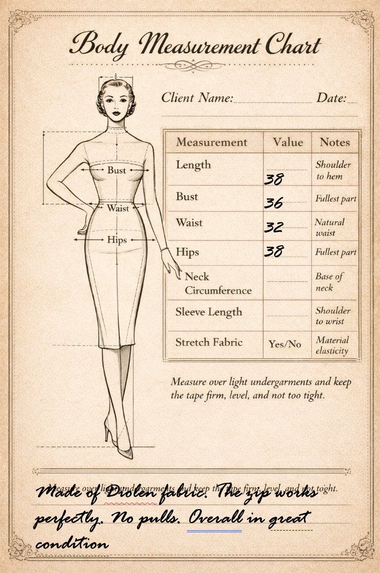 1960's Mid-Century Beige Diolen Dress