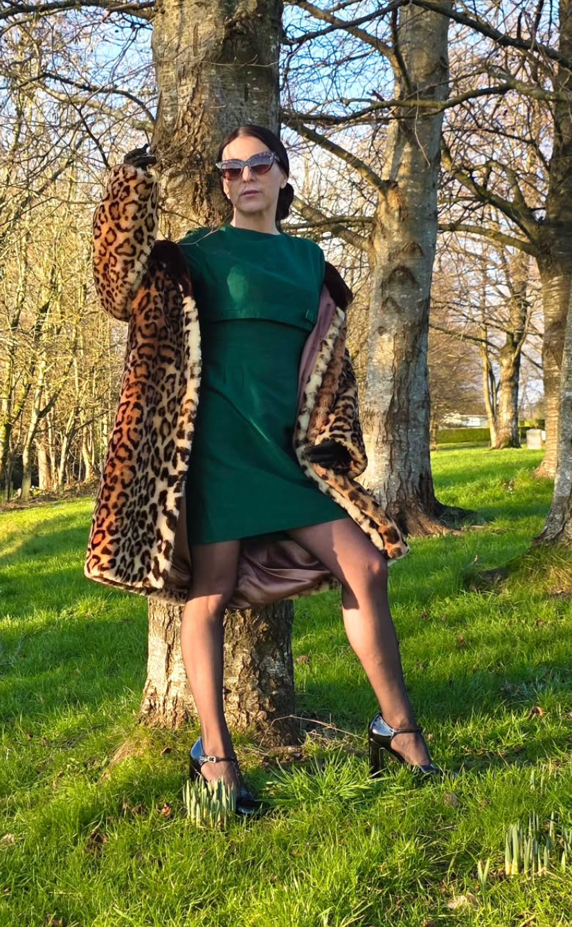 1960s Tailored Mini Dress,  Plutina Trevira Wool Blend