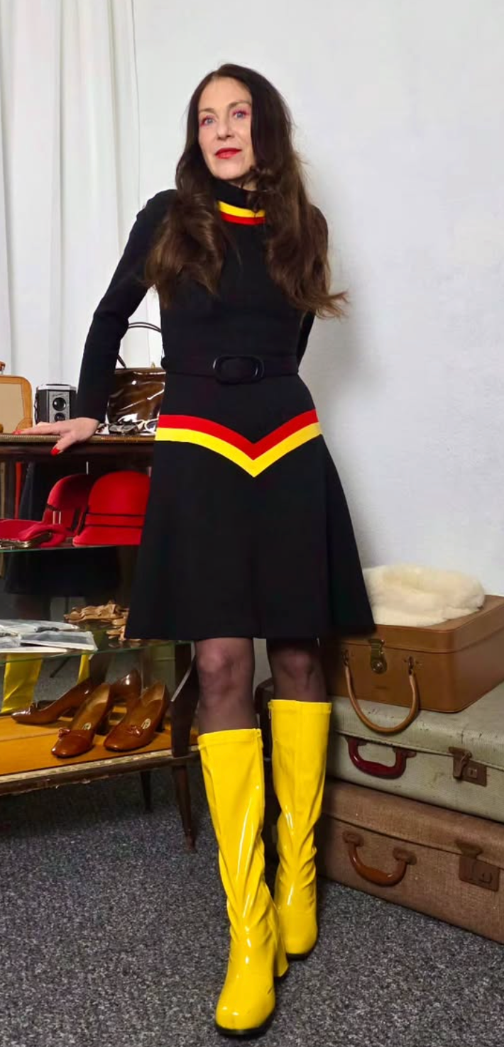 True 1970s Vintage Pure Wool Dress