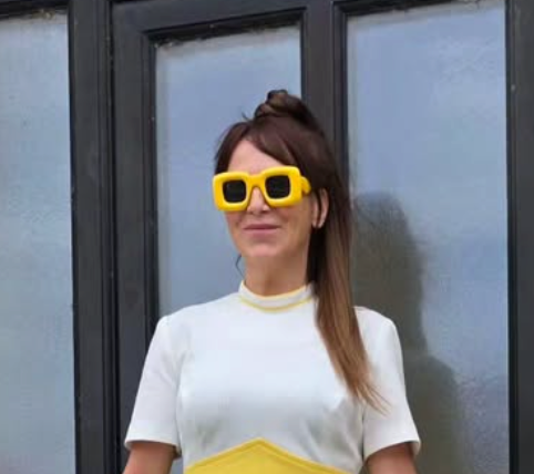 Y2K Mustard Oversized Sunglasses