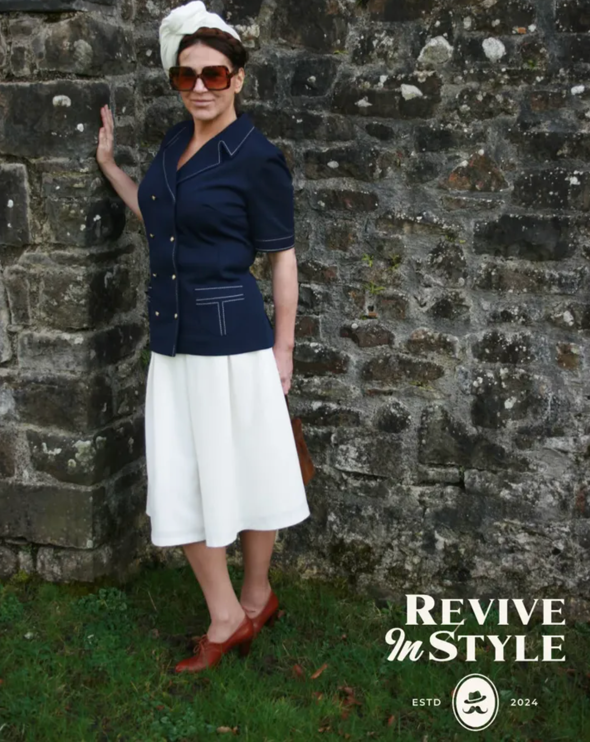 Elvi Couture Nautical Blazer — Late 1960s Mod Tailoring